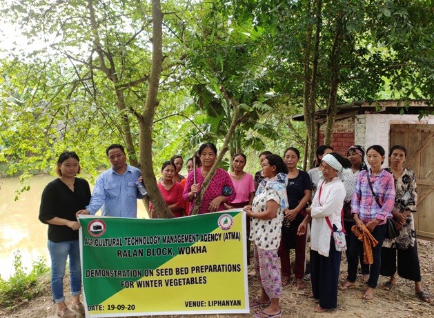 Participants during the training on cultivation practices of winter vegetables held at Liphanyan Village on September 19. (Photo Courtesy: ATMA Ralan)